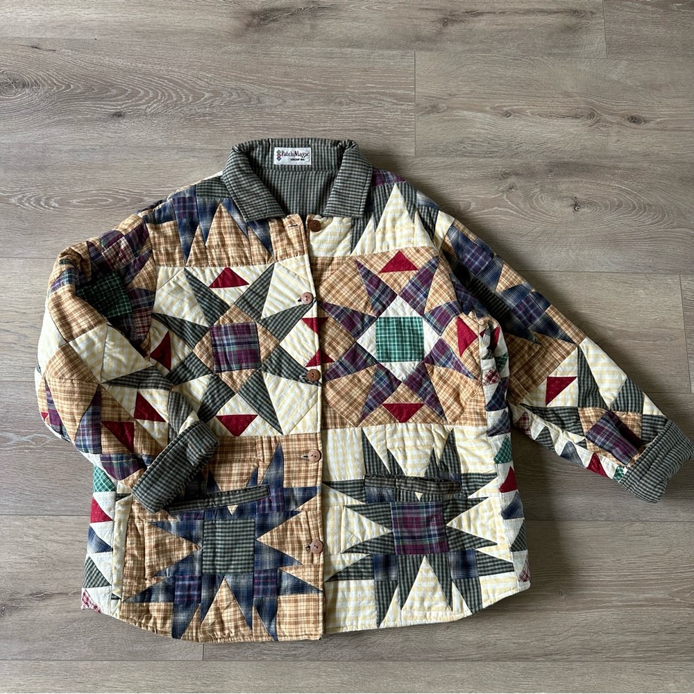 Patchwork Quilted Jacket - image 1